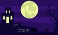 Hand drawn halloween background Royalty Free Stock Photo