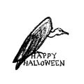 Hand drawn halloween card Royalty Free Stock Photo