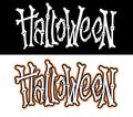 Hand drawn halloween lettering