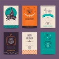 Hand Drawn Halloween Party Design Templates Royalty Free Stock Photo