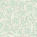 Hand-Drawn henna Mehndi Abstract pattern. Royalty Free Stock Photo