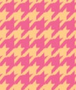 Hand drawn ikat houndstooth seamless pattern Royalty Free Stock Photo