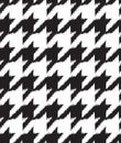 Hand drawn ikat houndstooth seamless pattern Royalty Free Stock Photo