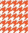 Hand drawn ikat houndstooth seamless pattern Royalty Free Stock Photo