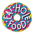 Donut illustration. Eat hole food