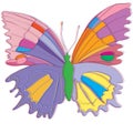 butterfly childish interpretation drawing