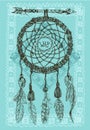 Hand drawn illustration dreamcatcher Royalty Free Stock Photo