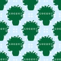 Hand-drawn illustrations. This is your lucky day. Postcard St. Patrick. Seamless pattern.