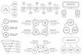 Hand Drawn Infographic Templates Royalty Free Stock Photo