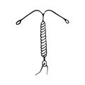 Hand drawn intrauterine device