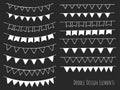 Hand drawn isolated doodle design elements Royalty Free Stock Photo