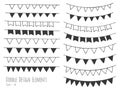 Hand drawn isolated doodle design elements Royalty Free Stock Photo