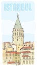 Istanbul galata tower file Royalty Free Stock Photo