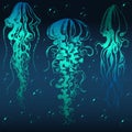 Hand drawn jellyfish