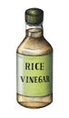 Hand drawn komezu rice vinegar