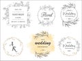 Hand Drawn Leaf Wreath Logo Design