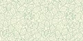 Hand drawn leaves seamless background. Vintage floral endless pattern. Vector illustration