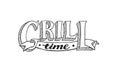 BBQ and grill lettering