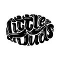 Hand drawn lettering for kids shop logo design and prints. Hand writing composition