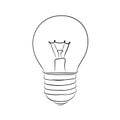 Hand-drawn lightbulb