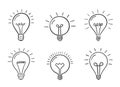 Hand Drawn Lightbulbs