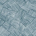 Hand drawn lines seamless pattern.