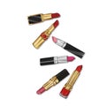 Hand drawn lipsticks illustration Royalty Free Stock Photo