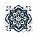 Hand Drawn Mandala: Distressed Materials, Bold Stencil, Classic Tattoo Motifs