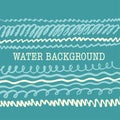 Hand drawn marine background Royalty Free Stock Photo