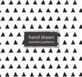 Hand drawn marker and ink seamless patterns-2 Royalty Free Stock Photo