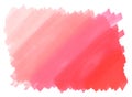 Hand drawn marker pink coral red stain background