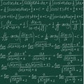 Hand drawn mathematical vector seamless background.