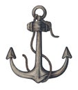 Hand drawn metal shank anchor