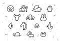 Hand Drawn Minimal Animal Icons