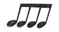 Hand drawn music notes melody Royalty Free Stock Photo