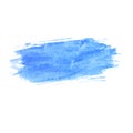 Hand-Drawn Natural Blue Watercolor Spot.