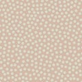 Hand-drawn neutral berries texture vector seamless pattern background. Dense ecru beige berry or bubble backdrop. All Royalty Free Stock Photo