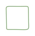 Hand Drawn Organic Green Square Frame Royalty Free Stock Photo