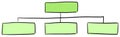 Hand drawn organizational chart scheme with connected blocks doodle style hierarchy diagram vector illustration Royalty Free Stock Photo