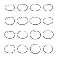 Hand drawn ovals and circles marker set vector illustration