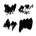 Hand drawn Paint Scribble Stains Royalty Free Stock Photo