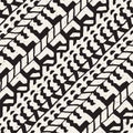 Hand drawn painted seamless pattern. Vector tribal design background. Ethnic motif. Geometric ethnic stripe lines Royalty Free Stock Photo