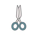 Hand drawn paper scissors clip art