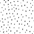 Hand-drawn pattern background with black and white strokes and dashes. Hand-drawn seamless pattern. Vector isolated illustration. Royalty Free Stock Photo