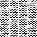 Hand drawn seamless pattern with zigzag line Royalty Free Stock Photo