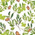 Botanical seamless pattern