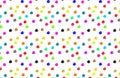 Pattern of multi color circles randomly spaced