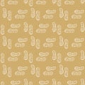 Hand drawn peanuts seamless pattern