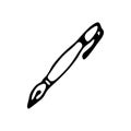 Hand drawn pen doodle. Sketch Back to school, icon. Decoration e Royalty Free Stock Photo