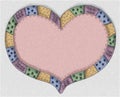 Hand Drawn Pink Quilt Heart